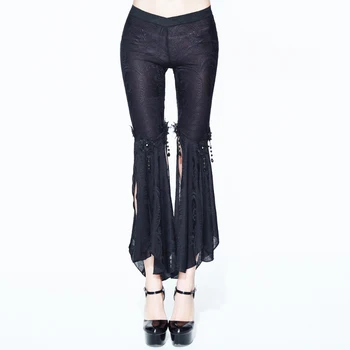 Devil Fashion Punk Personality Bandage Women's Pants Black Flare Pants Lace Fringe Pants Casual Punk Thin Pants
Devil Fashion Punk Personality Bandage Women's Pants Black Flare Pants Lace Fringe Pants Casual Punk Thin Pants