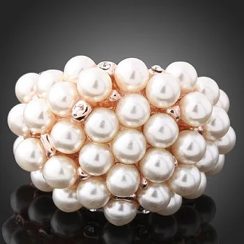 New Wholesale Luxury Rose/ White Gold Color Alloy Paved Full Pearl Beads Ball Wedding Rings For Women FREE SHIPPING
New Wholesale Luxury Rose/ White Gold Color Alloy Paved Full Pearl Beads Ball Wedding Rings For Women FREE SHIPPING