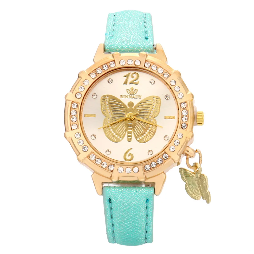 New Women Quartz Watches Butterfly Rhinestone Leather Band Bracelet Wrist Watch Casual Dial Ladies Watch Montre Femme Clock XB40
New Women Quartz Watches Butterfly Rhinestone Leather Band Bracelet Wrist Watch Casual Dial Ladies Watch Montre Femme Clock XB40