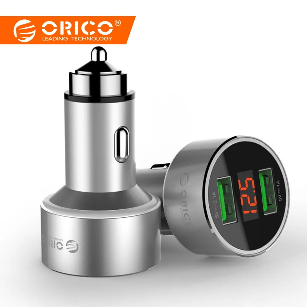 ORICO Universal Aluminum Alloy Dual Ports USB Car Charger with LED Monitoring Display Screen for iPhone Xr Max Plus for Xiaomi
ORICO Universal Aluminum Alloy Dual Ports USB Car Charger with LED Monitoring Display Screen for iPhone Xr Max Plus for Xiaomi