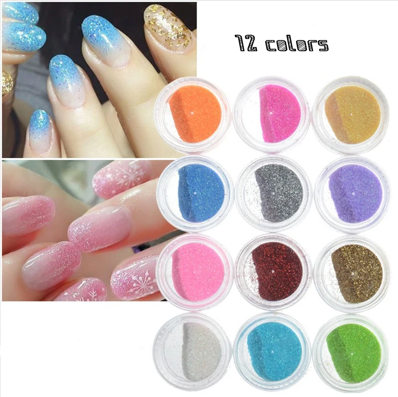 12 Colors/lot Nail Glitter Powder Decoration Nail Art Powder Sparkly Dust Acrylic UV Gel Powder Dust gem For Gel Nail Polish
12 Colors/lot Nail Glitter Powder Decoration Nail Art Powder Sparkly Dust Acrylic UV Gel Powder Dust gem For Gel Nail Polish