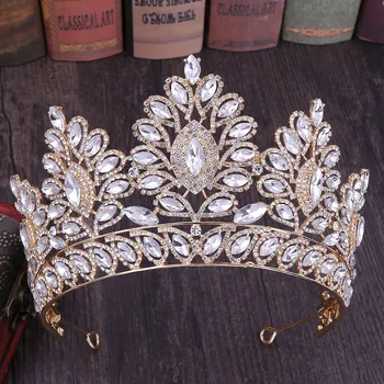 Luxury Baroque Large Crystal Floral Tiaras and Crowns Hair Jewelry Rhinestone Bride Tiaras Wedding Bridal Hair Accessories VL
Luxury Baroque Large Crystal Floral Tiaras and Crowns Hair Jewelry Rhinestone Bride Tiaras Wedding Bridal Hair Accessories VL