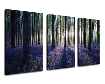 3 Piece Canvas Wall Art Purple Lavender Forest Morning Sunshine Painting Canvas Art Nature Picture Large Landscape Drop shipping
3 Piece Canvas Wall Art Purple Lavender Forest Morning Sunshine Painting Canvas Art Nature Picture Large Landscape Drop shipping