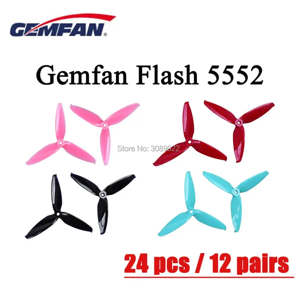 24 шт./12 пар Gemfan Flash 5552 3 Лопасти 5 дюймов PC Propeller CW CCW prop совместимый с рамой гоночного дрона FPV VS Gemfan 5152
24 шт./12 пар Gemfan Flash 5552 3 Лопасти 5 дюймов PC Propeller CW CCW prop совместимый с рамой гоночного дрона FPV VS Gemfan 5152