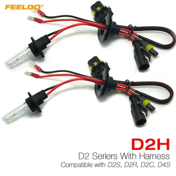 FEELDO 1Pair 35W D2H HID Xenon Light Bulbs Compatible with D2S/D2R/D2C/D4S for Retrofit
FEELDO 1Pair 35W D2H HID Xenon Light Bulbs Compatible with D2S/D2R/D2C/D4S for Retrofit