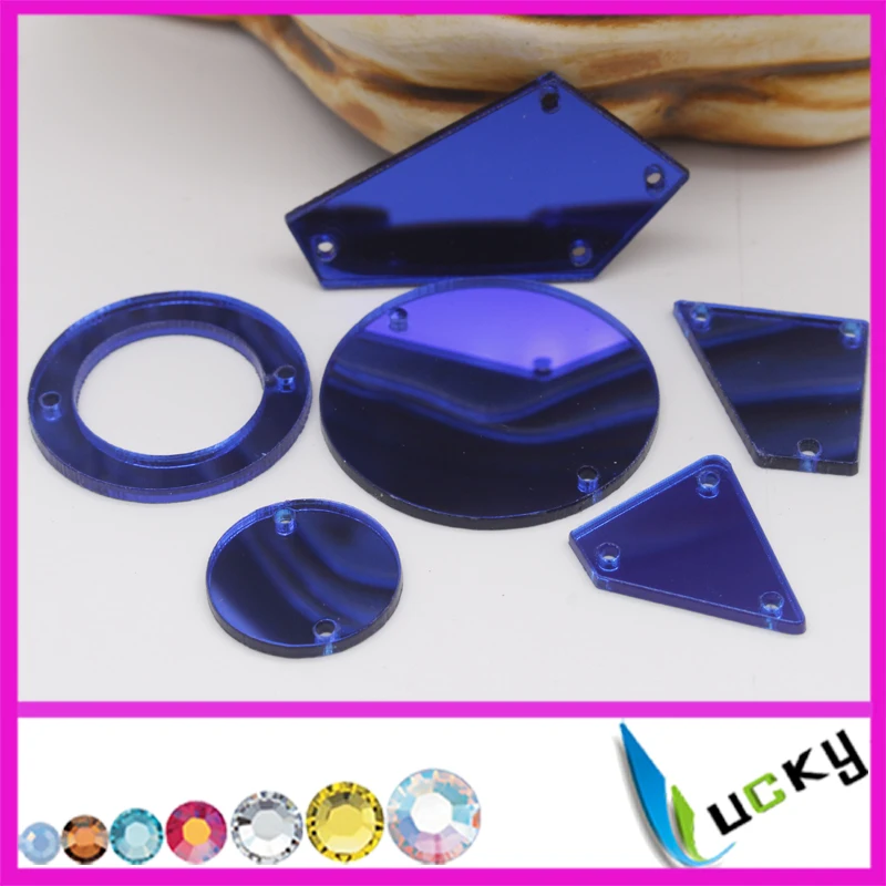 50pcs Top quality blue sapphire mirror acrylic beads mix shaped sew on acryl rhinestones with holes flat back beads
50pcs Top quality blue sapphire mirror acrylic beads mix shaped sew on acryl rhinestones with holes flat back beads
