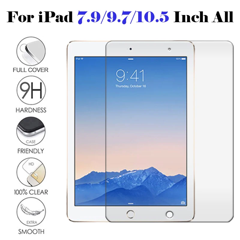 Protective glass on for Apple ipad mini 2 3 4 pro 9.7 10.5 2016 2017 2018 tempered glas film 9H mini4 5 6 Air 1 screen protector
Protective glass on for Apple ipad mini 2 3 4 pro 9.7 10.5 2016 2017 2018 tempered glas film 9H mini4 5 6 Air 1 screen protector