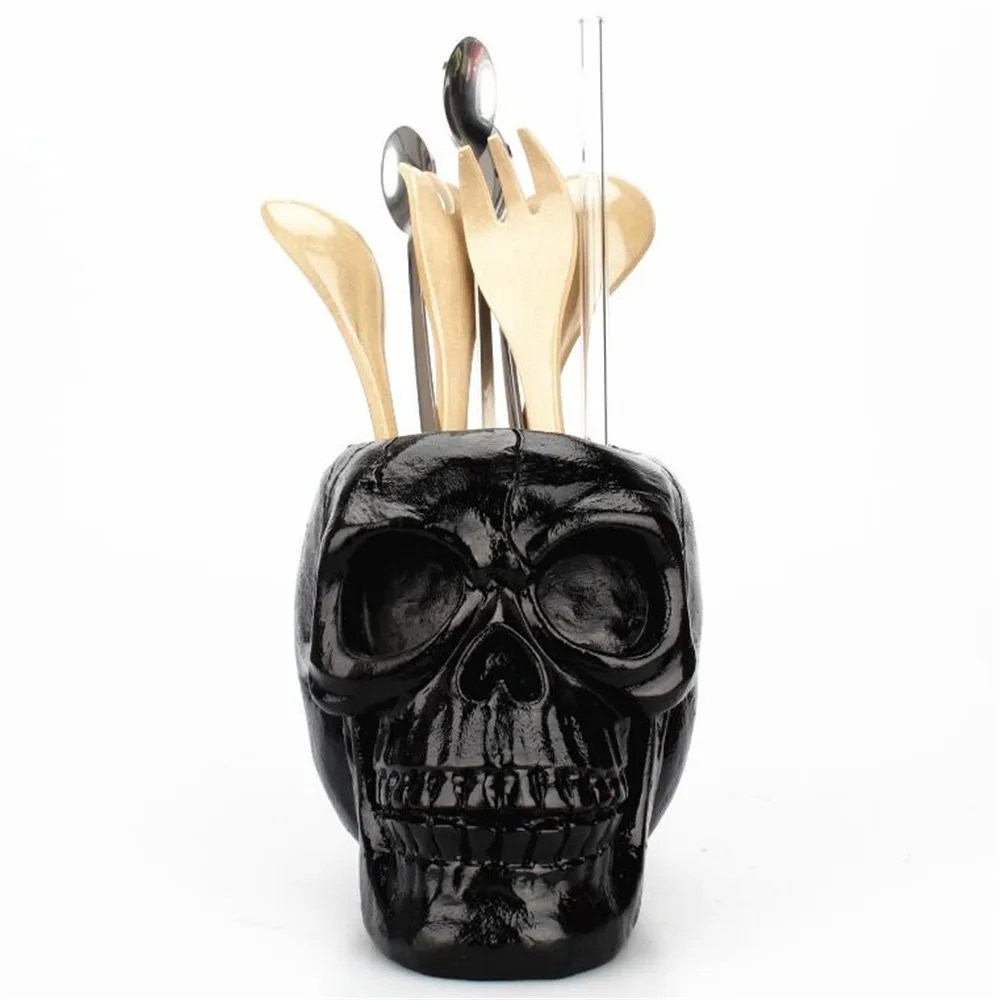 Black Skull Head Figurine Skeleton Ornament Stationery Holder Makeup Storage Container Jewellery Box Office Home Decoration
Black Skull Head Figurine Skeleton Ornament Stationery Holder Makeup Storage Container Jewellery Box Office Home Decoration