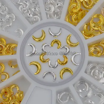 Mix 2 Sizes 3mm 4mm Metallic Crescent Moon Studs Alloy Nail Art Gems Decoration Rhinestones Wheel DIY Tips 
Mix 2 Sizes 3mm 4mm Metallic Crescent Moon Studs Alloy Nail Art Gems Decoration Rhinestones Wheel DIY Tips