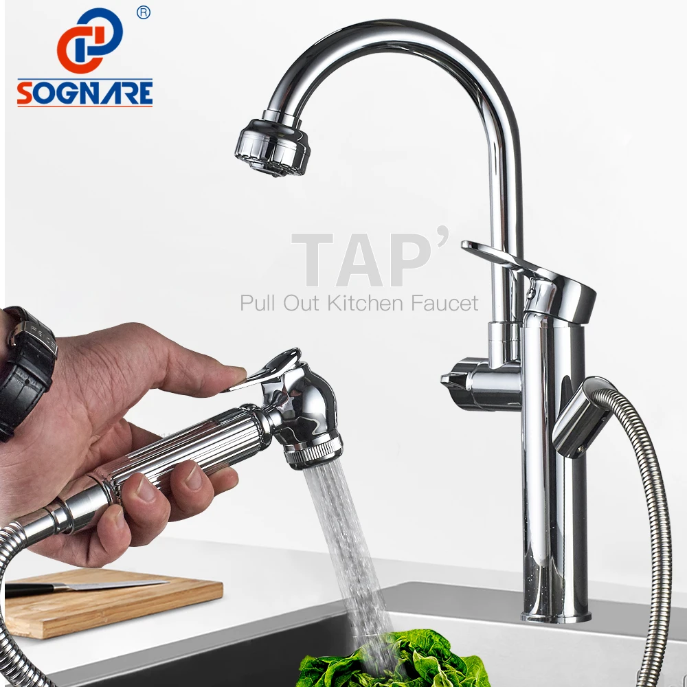 SOGNARE Spring Style Kitchen Faucet Pull Out Kitchen Mixer Crane Hot Cold 2 Outlet Spring Taps Dual Spouts 360 Swivel torneira
SOGNARE Spring Style Kitchen Faucet Pull Out Kitchen Mixer Crane Hot Cold 2 Outlet Spring Taps Dual Spouts 360 Swivel torneira