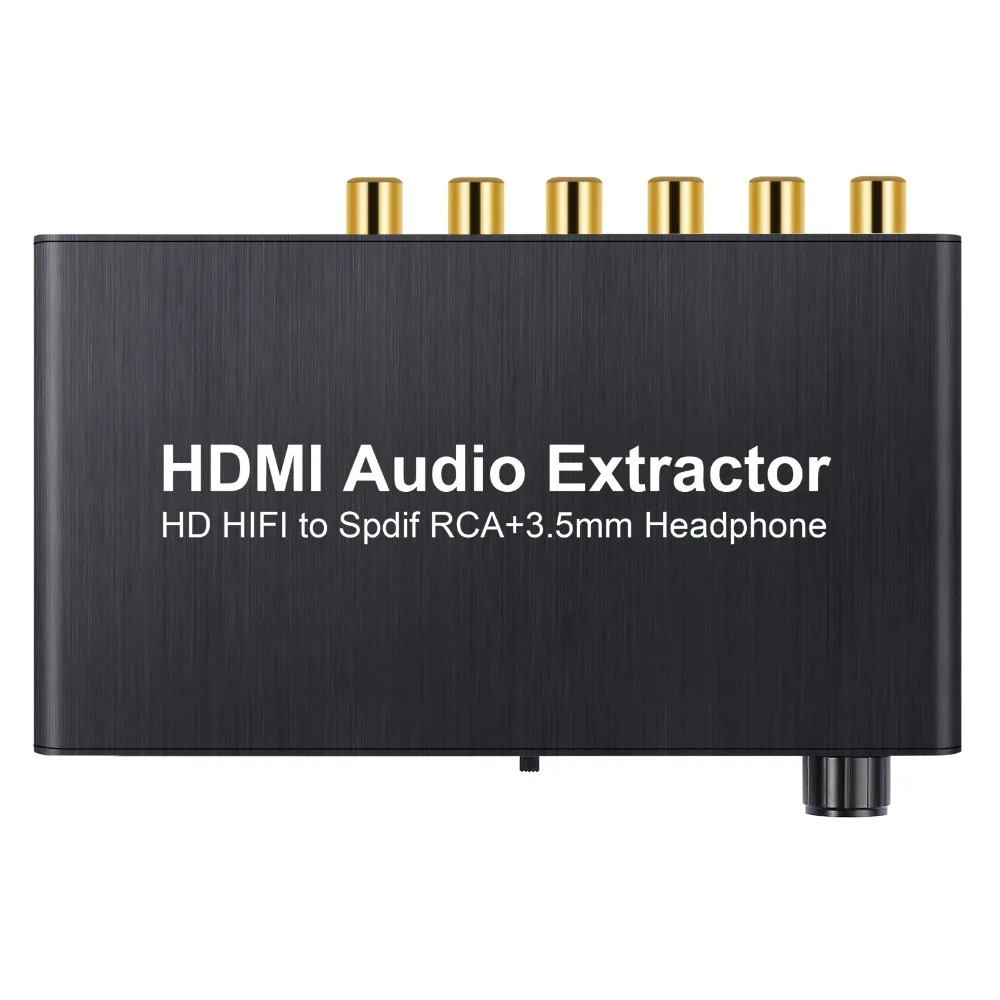 Proster4K 3D с регулятором громкости аудио экстрактор HDMI в оптическим аналогом Toslink 5.1CH
