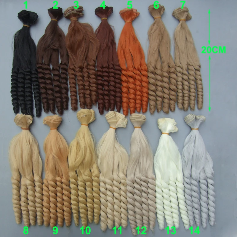 Free shipping 20 cm high temperature doll hair for 1/3 1/4 1/6 BJD diy curly doll hair for handmade doll
Free shipping 20 cm high temperature doll hair for 1/3 1/4 1/6 BJD diy curly doll hair for handmade doll