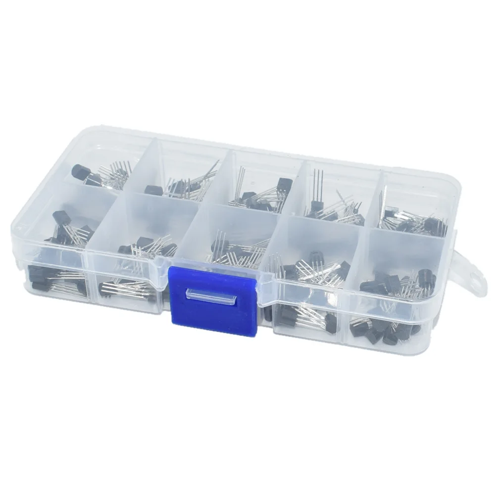 BC337 BC327 2N2222 2N2907 2N3904 2N3906 S8050 S8550 A1015 C1815 Transistor Assortment Kit 10value 200PCS,Transistors Box Pack
BC337 BC327 2N2222 2N2907 2N3904 2N3906 S8050 S8550 A1015 C1815 Transistor Assortment Kit 10value 200PCS,Transistors Box Pack