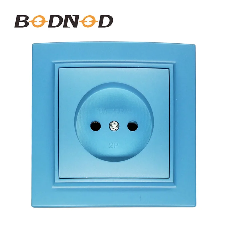Wall Socket without earth Free shipping Hot European standard wall adapter connector output Light Blue color 16A 250V EP-07
Wall Socket without earth Free shipping Hot European standard wall adapter connector output Light Blue color 16A 250V EP-07