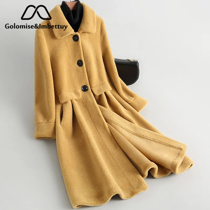 Golomise&Imbettuy Real Composite Lamb Fur Coat Women Genuine Shearling Wool Fur Coat/Jacket with Faux Suede Leather Liner
Golomise&Imbettuy Real Composite Lamb Fur Coat Women Genuine Shearling Wool Fur Coat/Jacket with Faux Suede Leather Liner