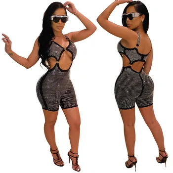 Sexy Club Rhinestone Sleeveless Strapless Strap Women Fashion Women Playsuits Women Rompers
Sexy Club Rhinestone Sleeveless Strapless Strap Women Fashion Women Playsuits Women Rompers