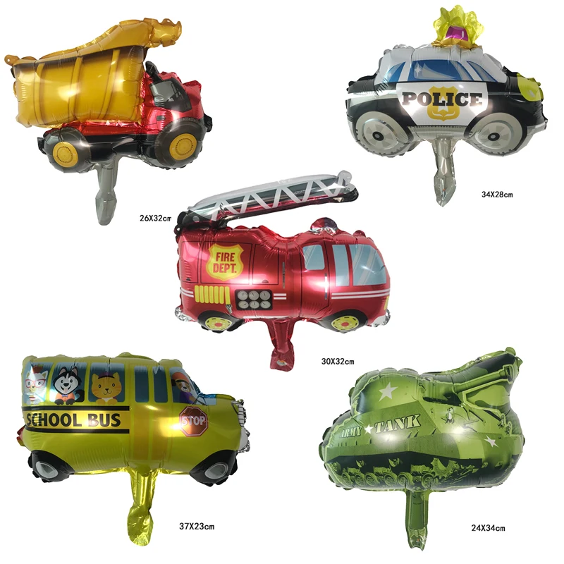 50pcs mini Toy Car Foil Ballon Kids Baby Shower Boy Tank Plane Ambulance Bus Fire Truck Birthday Party Decorations kids Balloons
50pcs mini Toy Car Foil Ballon Kids Baby Shower Boy Tank Plane Ambulance Bus Fire Truck Birthday Party Decorations kids Balloons
