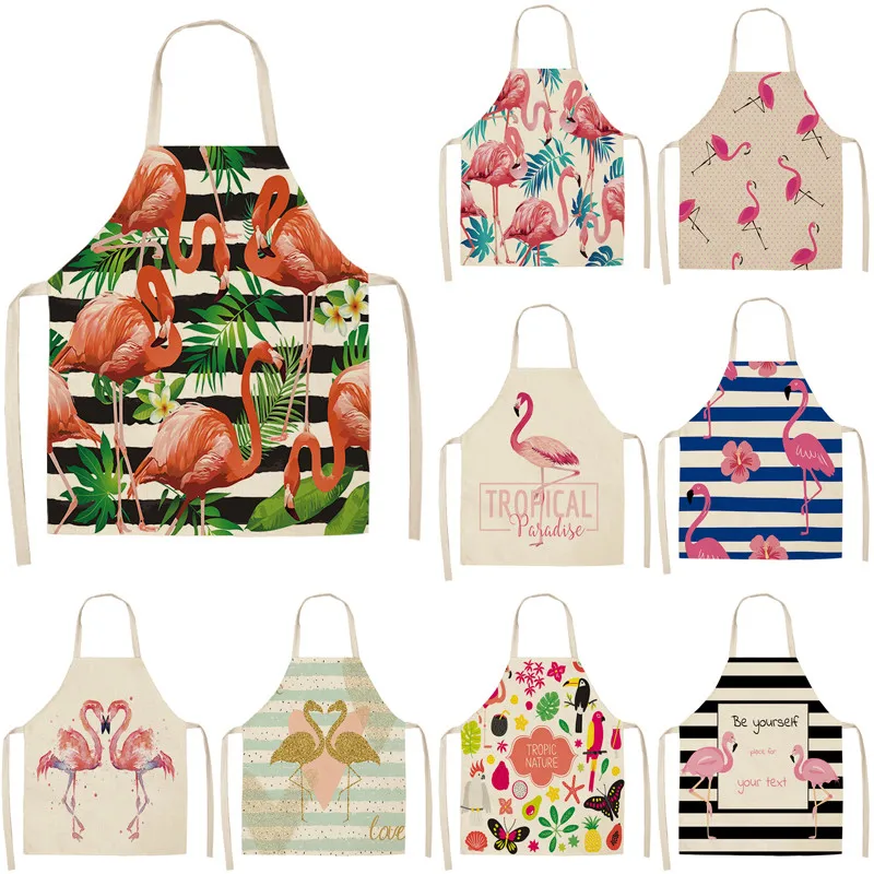 1Pcs Flamingo Leaf Pattern Cotton Linen Aprons Home Cooking Baking Coffee Shop Cleaning Aprons Kitchen Accessories 53*65cm A1010
1Pcs Flamingo Leaf Pattern Cotton Linen Aprons Home Cooking Baking Coffee Shop Cleaning Aprons Kitchen Accessories 53*65cm A1010