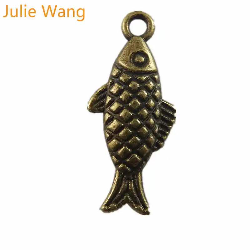 Julie Wang 30PCS Antique Bronze Small Fish Carp Charms Pendant Accessory Handmade Crafts Necklace Jewelry Making
Julie Wang 30PCS Antique Bronze Small Fish Carp Charms Pendant Accessory Handmade Crafts Necklace Jewelry Making