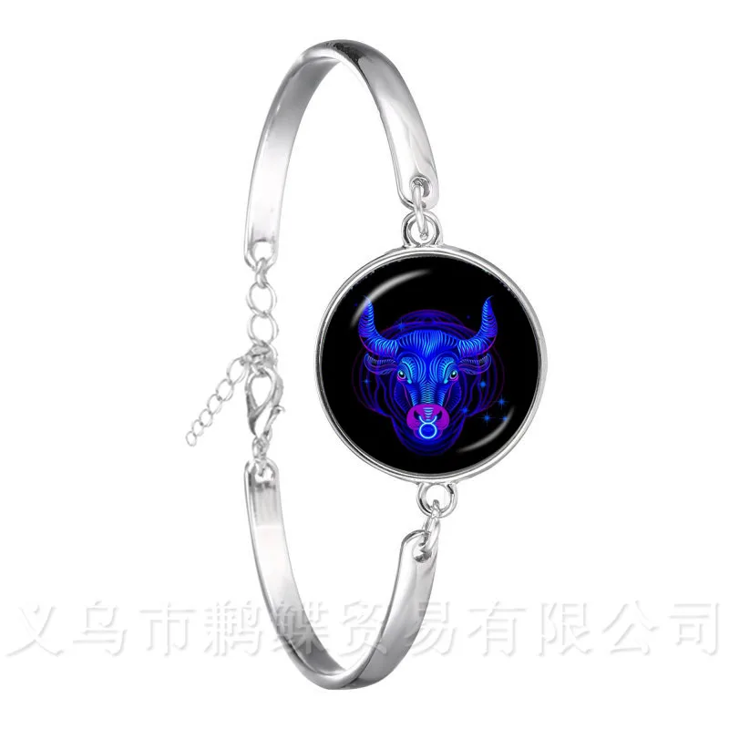 Aries/Taurus/Gemini/cancer/LEO/Virgo Zodiac Signs Bracelet 12 Constellations Cabochon Glass Time Gem Bangle Birthday Gift
Aries/Taurus/Gemini/cancer/LEO/Virgo Zodiac Signs Bracelet 12 Constellations Cabochon Glass Time Gem Bangle Birthday Gift