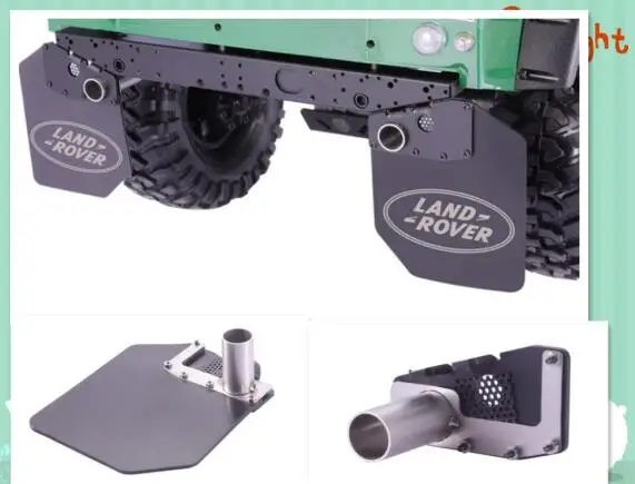 Double exhaust pipe w/ fender Fit Hraxxas TRX-4 DEFENDER LAND ROVER ROCK CRALWER 1/10 RC scx10 II Cherokee AX90046 90047 wraith
Double exhaust pipe w/ fender Fit Hraxxas TRX-4 DEFENDER LAND ROVER ROCK CRALWER 1/10 RC scx10 II Cherokee AX90046 90047 wraith