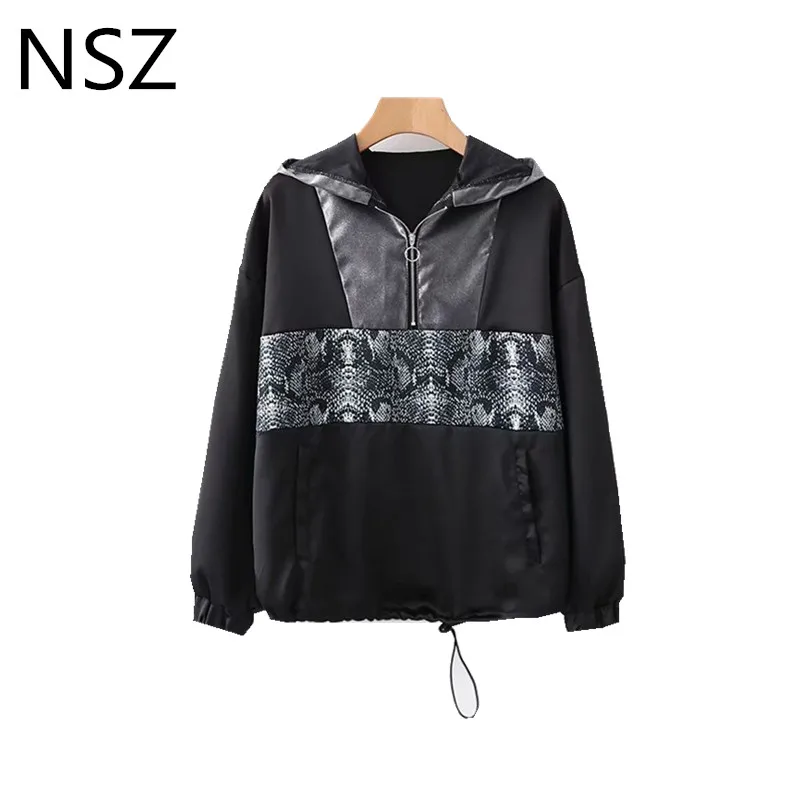 Women Animal Print Snake Jacket patchwork Oversize Pullovers Black Hoodies Sweatshirts Loose Casual Hooded Coat Jacket Outerwear
Women Animal Print Snake Jacket patchwork Oversize Pullovers Black Hoodies Sweatshirts Loose Casual Hooded Coat Jacket Outerwear