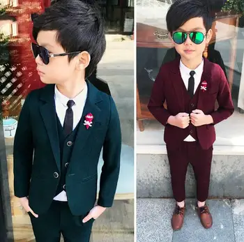 New 2019 Fashion Boys Kids 3PCS Blazers Wedding Boy Suits Infantil Costume Children Wedding Suits Clothing 3-10T
New 2019 Fashion Boys Kids 3PCS Blazers Wedding Boy Suits Infantil Costume Children Wedding Suits Clothing 3-10T