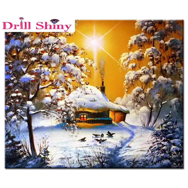 5D DIY diamond painting landscape crystal diamond painting cross stitch snow house acupuncture home decoration
5D DIY diamond painting landscape crystal diamond painting cross stitch snow house acupuncture home decoration