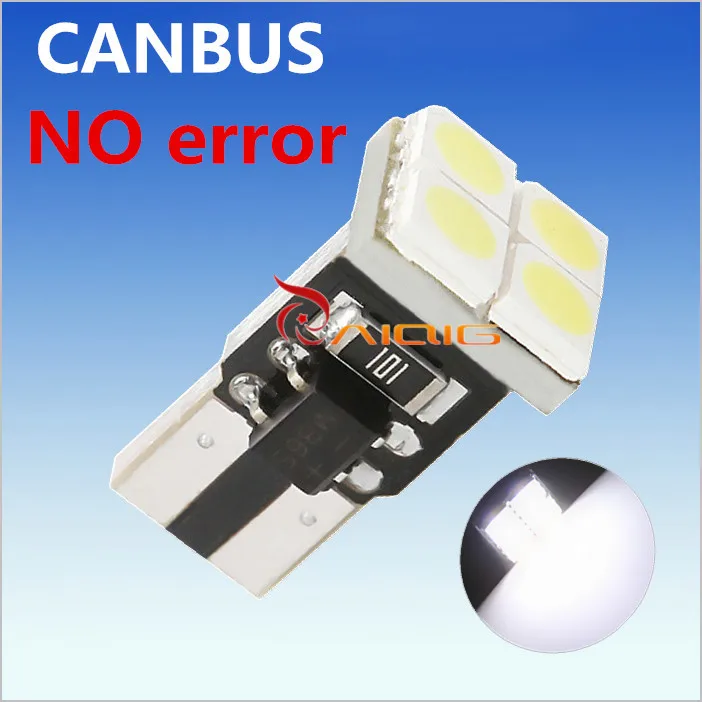 T10 4 SMD Pure White CANBUS OBC Error Free W5W LED car Bulbs 501 dash lamp interior Lights Car Light Source parking 12V
T10 4 SMD Pure White CANBUS OBC Error Free W5W LED car Bulbs 501 dash lamp interior Lights Car Light Source parking 12V