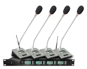 D400 4*100 channel wireless conference microphone system/ silver color base/ 1 set / free shipping ..
D400 4*100 channel wireless conference microphone system/ silver color base/ 1 set / free shipping ..