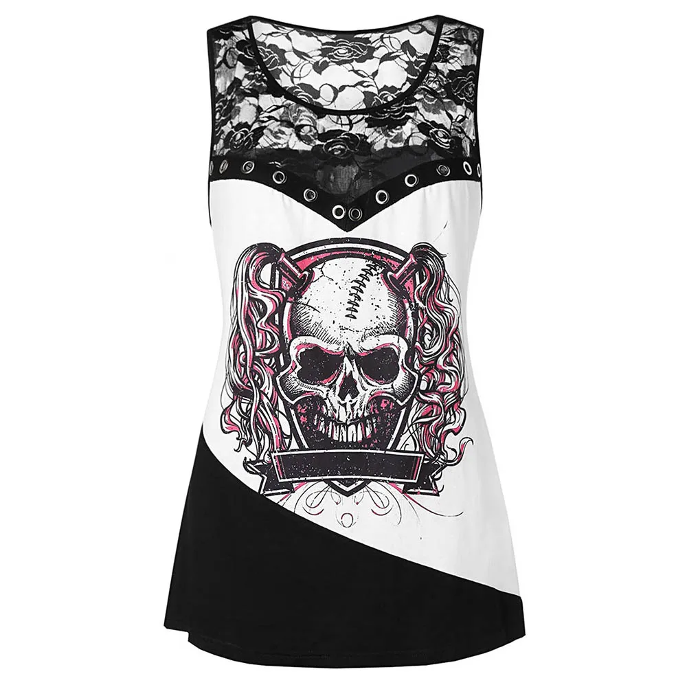 Rosegal Plus Size Tank Tops Women Graphic See Thru Lace Top Gothic Streetwear Hollow Out Sexy Summer Top 2019 Haut Femme
Rosegal Plus Size Tank Tops Women Graphic See Thru Lace Top Gothic Streetwear Hollow Out Sexy Summer Top 2019 Haut Femme