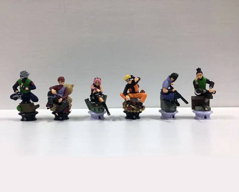 6pcs/set Naruto Action Figures Dolls Chess New PVC Anime Naruto Sasuke Gaara Model Figurines for Decoration Collection Gift Toys
6pcs/set Naruto Action Figures Dolls Chess New PVC Anime Naruto Sasuke Gaara Model Figurines for Decoration Collection Gift Toys