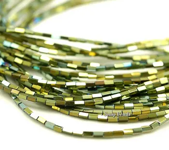 3x1mm Titanium Green Hematite Gemstone Square Tube 3x1mm Loose Beads 15.5 inch Full Strand (90188636-335)
3x1mm Titanium Green Hematite Gemstone Square Tube 3x1mm Loose Beads 15.5 inch Full Strand (90188636-335)