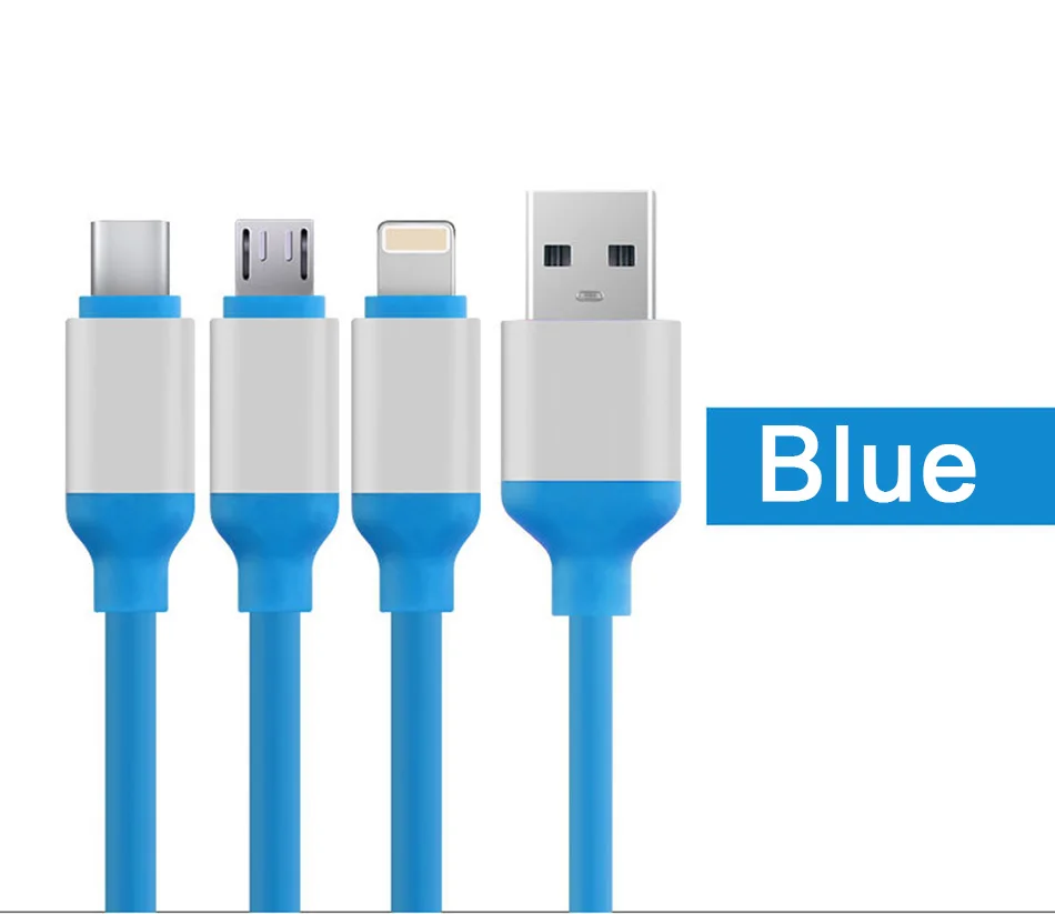 NOHON Micro USB Type-C 8 pin 3 2 in 1 Charger Cord For iPhone 7 8 6 6S Plus X iOS Android For Samsung Xiaomi Fast Charger Cables (10)