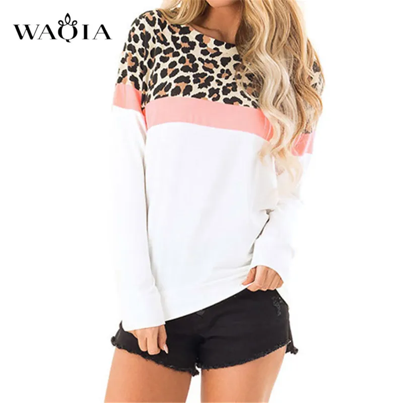 Autumn Hoodies Women Pullovers Tops 2019 Fashion Leopard Print Jumper Sweatshirt Female Harajuku O-neck Long Sleeve Tunic Tops
Autumn Hoodies Women Pullovers Tops 2019 Fashion Leopard Print Jumper Sweatshirt Female Harajuku O-neck Long Sleeve Tunic Tops