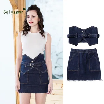 Slim High Waist Women Denim Skirts Two-piece Waistband Summer Cowboy Pencil Skirt Korean Style Harajuku Jean Skirt Dropshipping
Slim High Waist Women Denim Skirts Two-piece Waistband Summer Cowboy Pencil Skirt Korean Style Harajuku Jean Skirt Dropshipping
