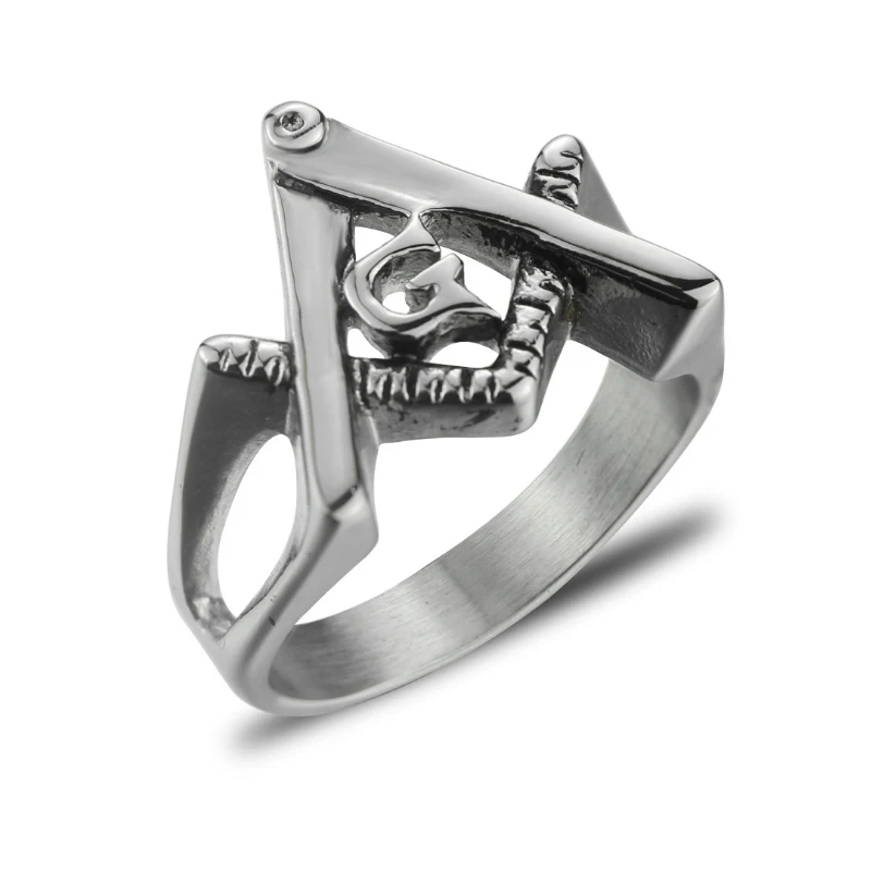 Male Fashion Jewelry Punk Freemason Men's Silver Ring Free Mason 316L Stainless Steel Masonic Ring Men's Ring Wholesale
Male Fashion Jewelry Punk Freemason Men's Silver Ring Free Mason 316L Stainless Steel Masonic Ring Men's Ring Wholesale