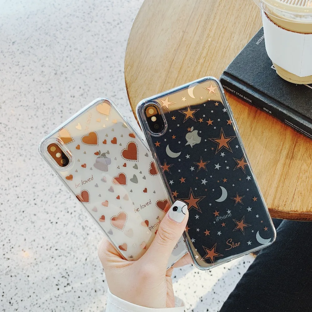 ORYKSZ Love Heart Stars Transparent Glitter Case for iPhone X XS MAX XR Silicone Soft Back Cover for iPhone 6 6s 7 8 Plus Cases
ORYKSZ Love Heart Stars Transparent Glitter Case for iPhone X XS MAX XR Silicone Soft Back Cover for iPhone 6 6s 7 8 Plus Cases
