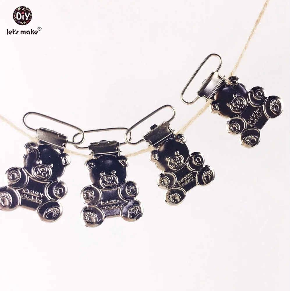 Let's make Pacifier Clip (100pcs)Teddy Bear Suspender Clip Metal Ecofriendly DIY Crafts Accessories Clip Adapters Attachments
Let's make Pacifier Clip (100pcs)Teddy Bear Suspender Clip Metal Ecofriendly DIY Crafts Accessories Clip Adapters Attachments