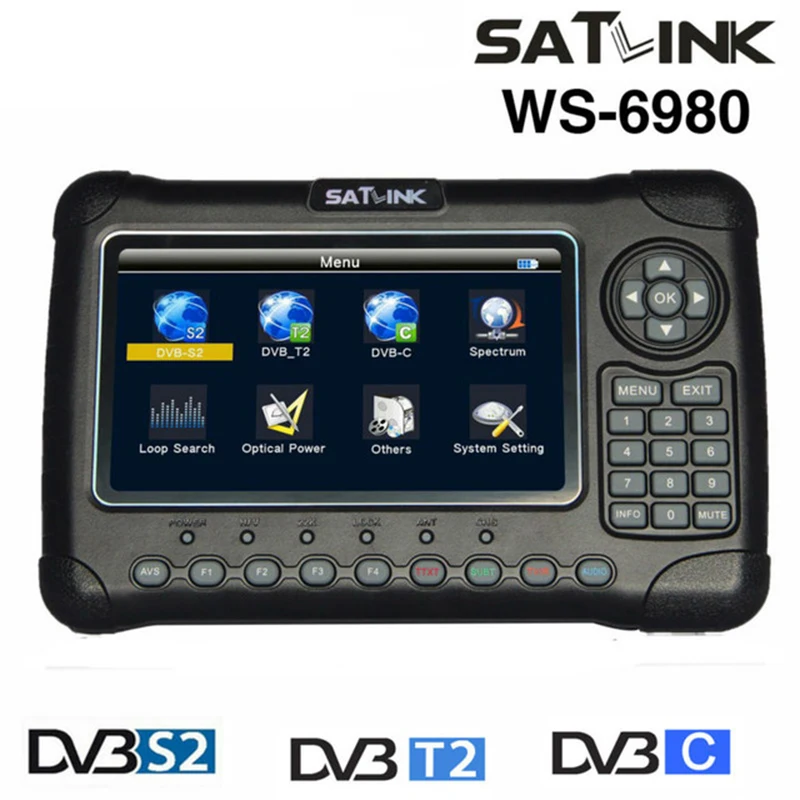 Satlink WS-6980 7inch HD LCD Screen DVB-S2&DVB-T/T2&DVB-C WS6980 Combo Finder with Spectrum Analyzer constellation finder
Satlink WS-6980 7inch HD LCD Screen DVB-S2&DVB-T/T2&DVB-C WS6980 Combo Finder with Spectrum Analyzer constellation finder