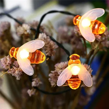 mycyk new LED solar bee-shaped string lights Christmas holiday party spirit lights decorated warm white PVC string light outdoor
mycyk new LED solar bee-shaped string lights Christmas holiday party spirit lights decorated warm white PVC string light outdoor