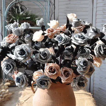 Simulation Artificial Flower Rose Fake Bouquet Vintage for Wedding Office Home E2S
Simulation Artificial Flower Rose Fake Bouquet Vintage for Wedding Office Home E2S