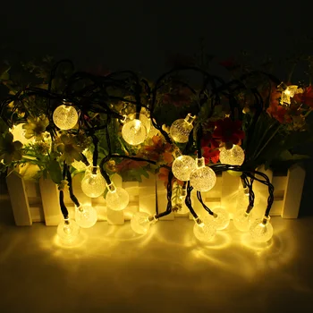 6M 30 LED Crystal Ball Solar Powered String Light holiday light Waterproof for Outdoor,Gardens,Wedding,Dancing,Christmas Party
6M 30 LED Crystal Ball Solar Powered String Light holiday light Waterproof for Outdoor,Gardens,Wedding,Dancing,Christmas Party