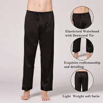 Oeak 2019 Satin Silk Pajamas Men Fashion Solid Sleepwear Soft Bottoms Summer Casual Drawstring Loose Sexy Pajama Pants Male
Oeak 2019 Satin Silk Pajamas Men Fashion Solid Sleepwear Soft Bottoms Summer Casual Drawstring Loose Sexy Pajama Pants Male