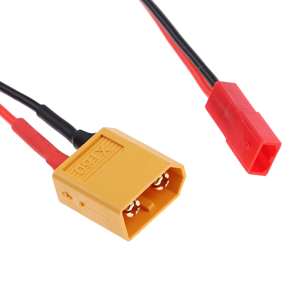 1 Pair XT60 to JST Plug Connector with 13.3cm Cable Wire 22AWG Male/Female