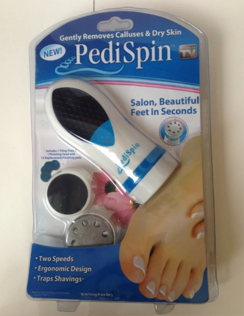 Pedi Spin TV Skin Peeling Device Electric Grinding Foot Care Pro Pedicure Kit Foot File Hard Skin Callus Remover / by dhl 60pcs
Pedi Spin TV Skin Peeling Device Electric Grinding Foot Care Pro Pedicure Kit Foot File Hard Skin Callus Remover / by dhl 60pcs
