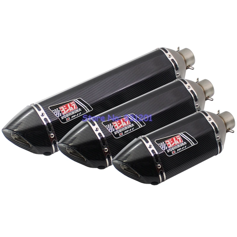 Length 570mm/470mm/370mm Inlet 51mm 61mm Motorcycle Yoshimura Exhaust Muffler Pipe DB Killer Moto Escape Yoshimura Universal
Length 570mm/470mm/370mm Inlet 51mm 61mm Motorcycle Yoshimura Exhaust Muffler Pipe DB Killer Moto Escape Yoshimura Universal