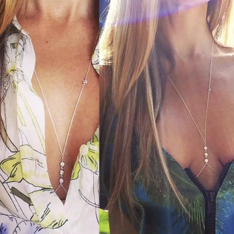 2015 Body Jewelry Womens Crystal Inlay Bikini Chain Link Beach Crossover Belly Body Waist Necklace Drop Shipping Body-0233
2015 Body Jewelry Womens Crystal Inlay Bikini Chain Link Beach Crossover Belly Body Waist Necklace Drop Shipping Body-0233