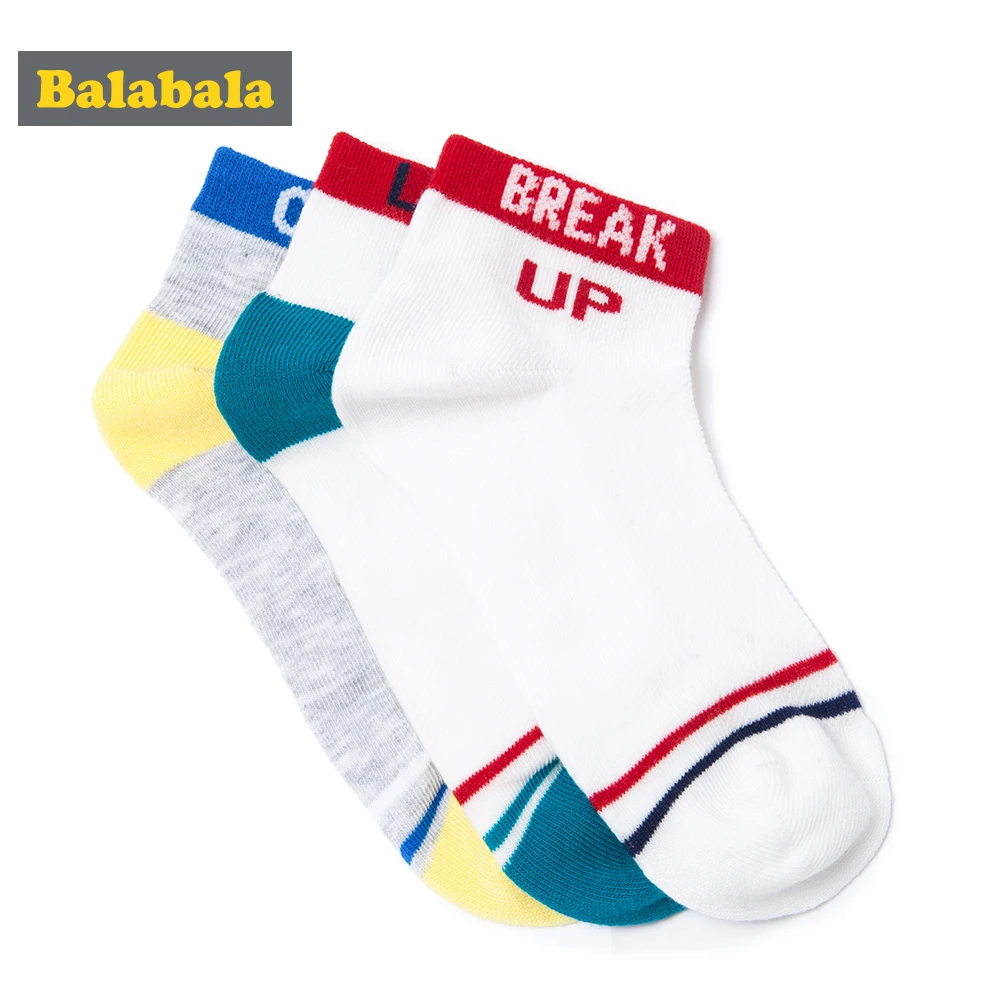Balabala Children Boys Socks 2018 New Spring Autumn Soft Kids Socks White Gray Letter Cotton Three Pairs Vigorous Boys Socks
Balabala Children Boys Socks 2018 New Spring Autumn Soft Kids Socks White Gray Letter Cotton Three Pairs Vigorous Boys Socks