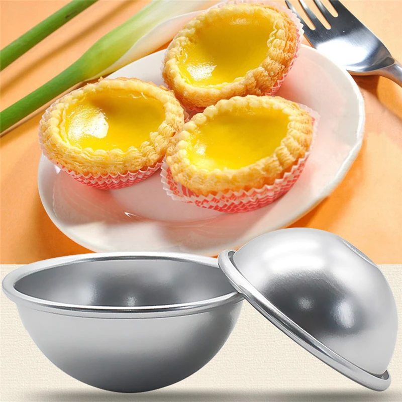 TTLIFE Cozinha Half Ball Round Cup Shape Pudding Jelly Egg Tart Mould Aluminium Alloy Cupcake mold Holder DIY baking Tools
TTLIFE Cozinha Half Ball Round Cup Shape Pudding Jelly Egg Tart Mould Aluminium Alloy Cupcake mold Holder DIY baking Tools